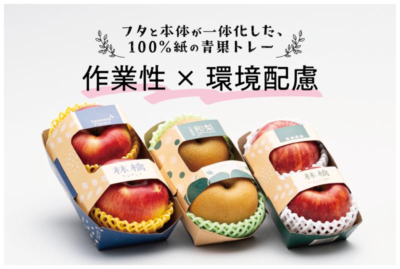 環境に配慮した青果用２Pトレー！！【マルシェボート】